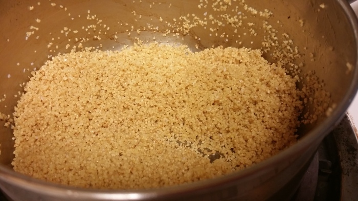 browning the cous cous